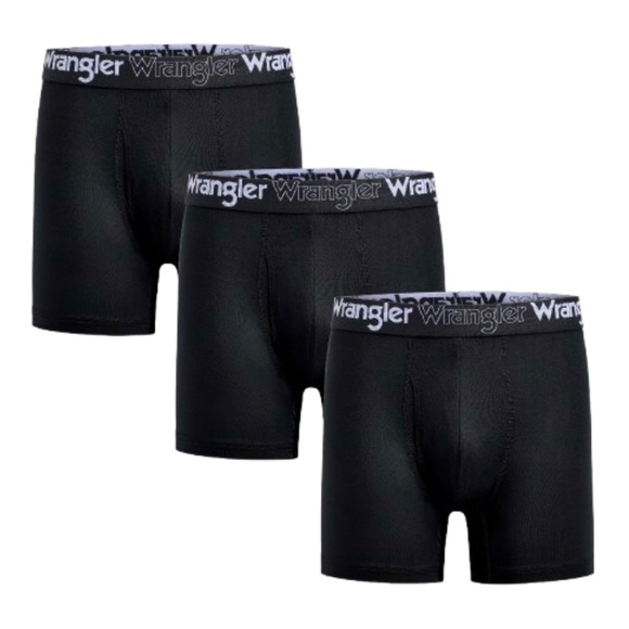NEW WRANGLER Boxer Briefs Men's Underwear, 3-Pack, Small, 28” - 30” - Picture 3 of 11